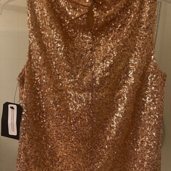Melrose and Market champagne sequined top - Picture 3 of 4
